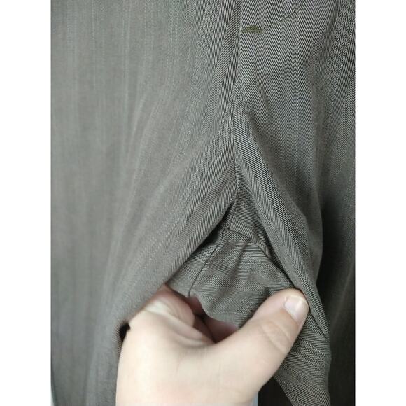 Riders By Lee Woman 14M Trouser Pants Brown Striped Pocket Straight - Picture 5 of 11